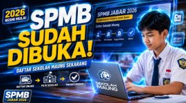Calon siswa mengakses pendaftaran SPMB Jabar  2026 secara online melalui aplikasi Sekolah Maung. (Poto: Calon siswa mengakses pendaftaran SPMB Jabar 2026 secara online melalui aplikasi Sekolah Maung)