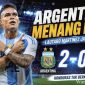 Lautaro Martinez merayakan gol penalti saat membawa Argentina mengalahkan Honduras 2-0 dalam laga persahabatan internasional menuju Piala Dunia 2026