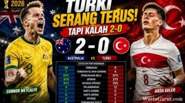 Australia vs Turki: Dominan Menyerang, Turki Justru Tumbang 0-2 di Piala Dunia FIFA 2026