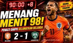Hasil Belanda vs Uzbekistan 2-1: Drama Penalti Menit 98, Gakpo Jadi Pahlawan