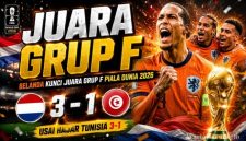 Belanda Tantang Maroko di Babak 32 Besar Piala Dunia 2026 Usai Bungkam Tunisia