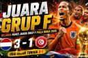 Belanda Kunci Juara Grup F Piala Dunia 2026 Usai Hajar Tunisia 3-1