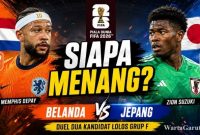 Belanda vs Jepang: Prediksi Susunan Pemain dan Skor, Samurai Biru Tantang Oranje