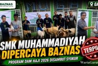 SMK Muhammadiyah Garut Salurkan Daging Dam Haji 2026 dari BAZNAS Pusat untuk Warga