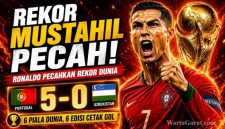 Cristiano Ronaldo Ukir Rekor Dunia, Portugal Libas Uzbekistan di Piala Dunia 2026