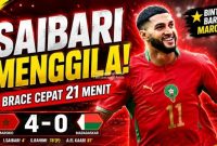 Ismael Saibari Brace Cepat, Maroko Hajar Madagaskar 4-0 Jelang Piala Dunia