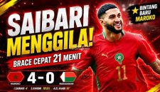 Ismael Saibari Brace Cepat, Maroko Hajar Madagaskar 4-0 Jelang Piala Dunia