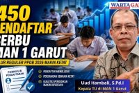 MAN 1 Garut Diserbu Pendaftar, Jalur Reguler Tembus 450 Peserta pada PMBM 2026