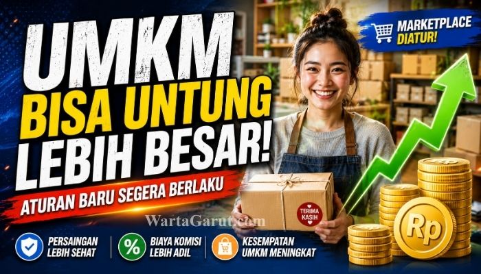 Pelaku UMKM memanfaatkan marketplace untuk memasarkan produknya. Regulasi baru pemerintah diperkirakan dapat meningkatkan keuntungan dan daya saing usaha kecil di era digital.