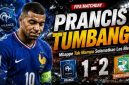 Kylian Mbappe berusaha menembus pertahanan Pantai Gading pada laga uji coba internasional yang berakhir dengan kekalahan Prancis 1-2 di Nantes