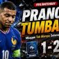 Kylian Mbappe berusaha menembus pertahanan Pantai Gading pada laga uji coba internasional yang berakhir dengan kekalahan Prancis 1-2 di Nantes