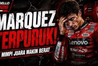 Marc Marquez saat menjalani Main Race MotoGP Italia 2026 di Mugello. Pembalap Ducati Lenovo itu hanya finis ketujuh dan semakin tertinggal dalam klasemen MotoGP 2026.