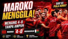 Maroko vs Madagaskar 4-0: Ismael Saibari Brace, Sinyal Kuat Singa Atlas ke Piala Dunia