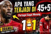 Portugal Sudah Unggul Menit Ke-6, Tetapi Kongo Mengubah Cerita Tepat Sebelum Jeda
