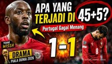 Portugal Sudah Unggul Menit Ke-6, Tetapi Kongo Mengubah Cerita Tepat Sebelum Jeda