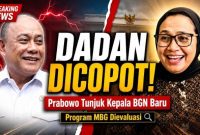 Nanik S. Deyang resmi ditunjuk Presiden Prabowo Subianto sebagai Kepala Badan Gizi Nasional (BGN) menggantikan Dadan Hindayana setelah evaluasi Program Makan Bergizi Gratis
