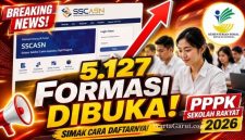 Calon pelamar mengakses portal SSCASN untuk mengikuti pendaftaran PPPK Guru Sekolah Rakyat 2026 yang menyediakan 5.127 formasi tenaga kependidikan di seluruh Indonesia.