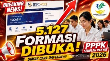 Calon pelamar mengakses portal SSCASN untuk mengikuti pendaftaran PPPK Guru Sekolah Rakyat 2026 yang menyediakan 5.127 formasi tenaga kependidikan di seluruh Indonesia.
