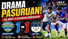 Pemain Persigar Garut berusaha menguasai bola saat menghadapi PSAP Sigli dalam laga Grup N Babak 64 Besar Liga 4 Piala Presiden 2026 di Stadion R Soedarsono, Pasuruan