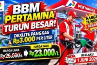 Petugas melayani pengisian BBM di SPBU Pertamina. Mulai 1 Juni 2026, harga Dexlite dan Pertamina Dex turun signifikan, sementara Pertamax Turbo mengalami penyesuaian naik