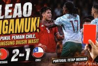 Rafael Leao mendapat kartu merah saat Portugal menghadapi Chile dalam laga persahabatan internasional jelang Piala Dunia 2026