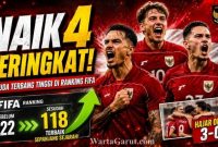 Ranking FIFA Terbaru: Timnas Indonesia Melonjak 4 Peringkat Usai Libas Oman 3-0