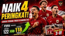Ranking FIFA Terbaru: Timnas Indonesia Melonjak 4 Peringkat Usai Libas Oman 3-0