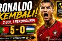 Ronaldo Cetak Brace, Portugal Hajar Uzbekistan 5-0 di Piala Dunia 2026, Rekor Bersejarah Tercipta