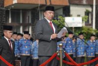 Bupati Garut, Abdusy Syakur Amin memimpin Upacara Hari Lahir Pancasila 2026 di Lapangan Setda Garut dan mengajak generasi muda menjadikan Pancasila sebagai ideologi yang hidup