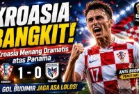 Kroasia Menang Dramatis atas Panama di Piala Dunia 2026, Gol Budimir Jaga Asa Lolos