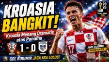 Kroasia Menang Dramatis atas Panama di Piala Dunia 2026, Gol Budimir Jaga Asa Lolos