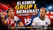 Klasemen Grup L Piala Dunia 2026 Berubah Drastis, Kroasia Kembali Mengancam Inggris dan Ghana