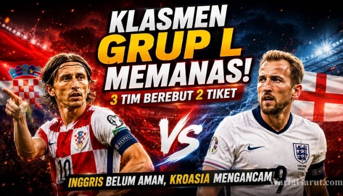 Klasemen Grup L Piala Dunia 2026 Berubah Drastis, Kroasia Kembali Mengancam Inggris dan Ghana