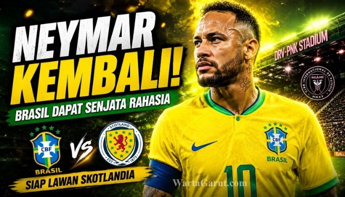 Neymar Kembali! Ancelotti Pastikan Main Saat Brasil vs Skotlandia di Piala Dunia 2026