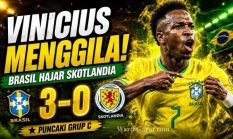 Brasil Hajar Skotlandia 3-0 di Piala Dunia 2026, Vinicius Junior Menggila dan Neymar Kembali