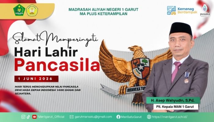 Hari Lahir Pancasila 2026, MAN 1 Garut Ajak Generasi Muda Hidupkan Nilai Kebangsaan