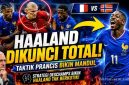 Analisis Taktik Prancis Saat Meredam Serangan Erling Haaland dan Lini Depan Norwegia di Piala Dunia 2026