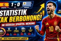 Statistik Uruguay vs Spanyol Ungkap Rahasia Kemenangan La Roja, Efektif Meski Hanya Cetak Satu Gol