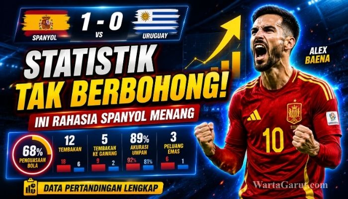 Statistik Uruguay vs Spanyol Ungkap Rahasia Kemenangan La Roja, Efektif Meski Hanya Cetak Satu Gol