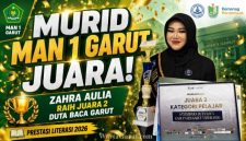 Zahra Aulia, Murid MAN 1 Garut, Raih Juara 2 Duta Baca Kabupaten Garut 2026