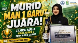 Zahra Aulia, Murid MAN 1 Garut, Raih Juara 2 Duta Baca Kabupaten Garut 2026
