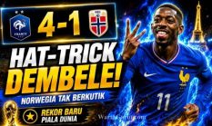 Norwegia vs Prancis: Dembele Hajar Norwegia dengan Hat-trick, Les Bleus Sapu Bersih Grup I Piala Dunia 2026