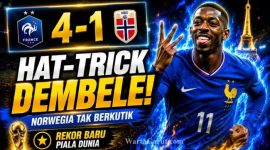 Norwegia vs Prancis: Dembele Hajar Norwegia dengan Hat-trick, Les Bleus Sapu Bersih Grup I Piala Dunia 2026
