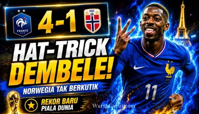 Norwegia vs Prancis: Dembele Hajar Norwegia dengan Hat-trick, Les Bleus Sapu Bersih Grup I Piala Dunia 2026