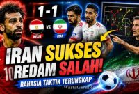 Analisis Strategi Iran Redam Mohamed Salah Jadi Kunci Hasil Imbang Mesir vs Iran