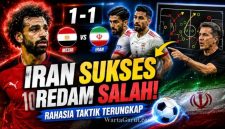 Analisis Strategi Iran Redam Mohamed Salah Jadi Kunci Hasil Imbang Mesir vs Iran