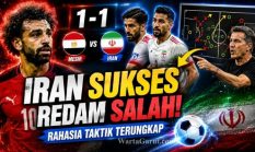 Analisis Strategi Iran Redam Mohamed Salah Jadi Kunci Hasil Imbang Mesir vs Iran