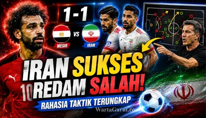 Analisis Strategi Iran Redam Mohamed Salah Jadi Kunci Hasil Imbang Mesir vs Iran