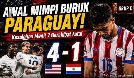 Piala Dunia FIFA 2026: Amerika Serikat Menang 4-1, Paraguay Terhukum Kesalahan Awal 3 as vs paraguay 1