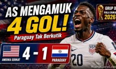 Amerika Serikat vs Paraguay 4-1, Satu Faktor Ini Bikin Paraguay Tak Berkutik